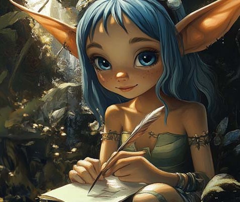 A player writing the world into being