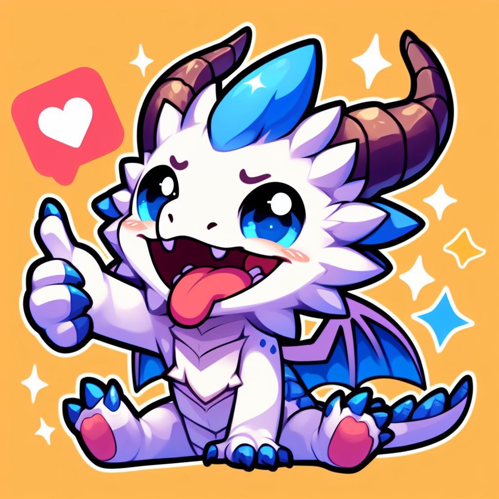 A happy Dragginz giving a thumbs up